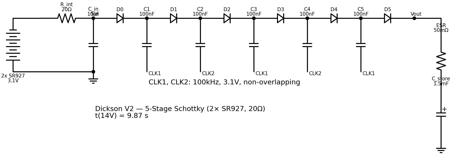 Dickson charge pump schematic