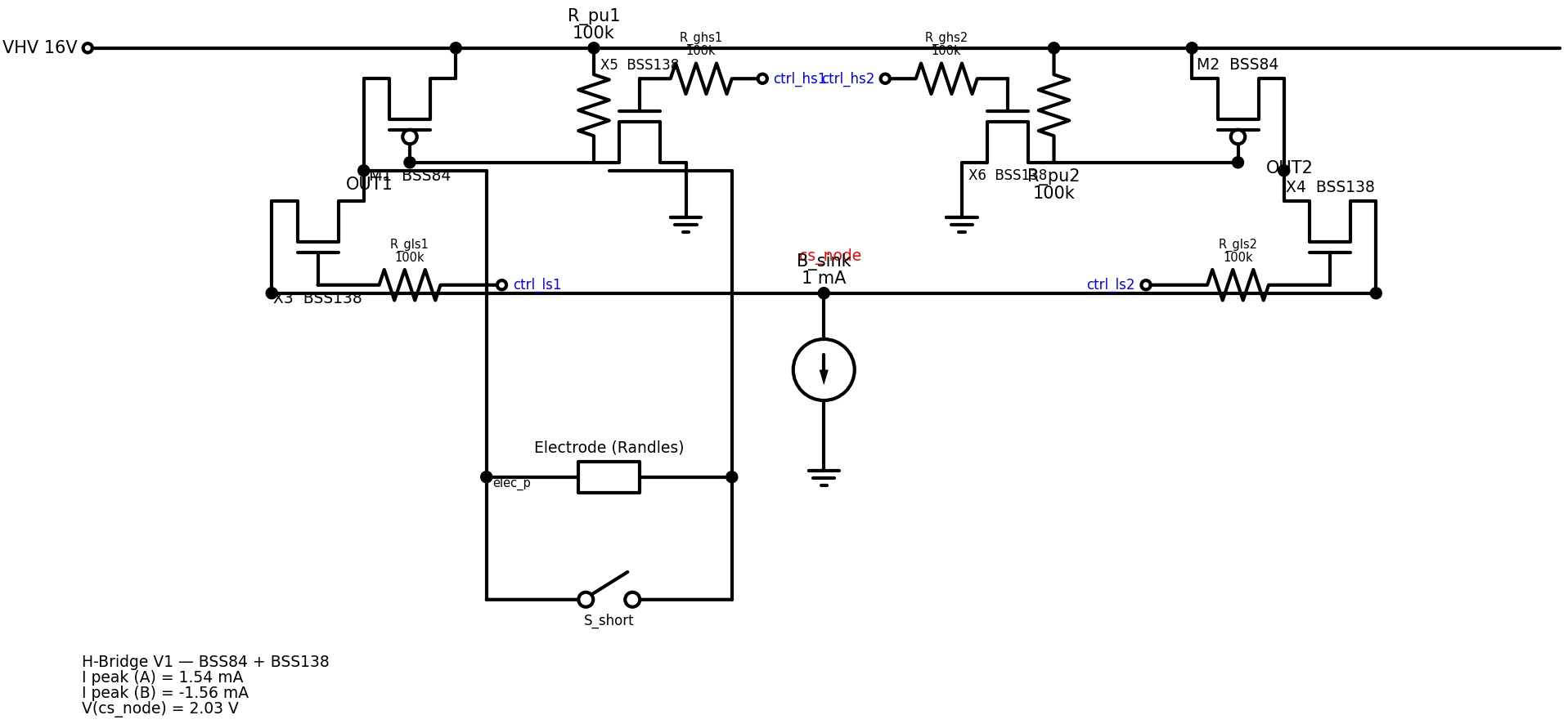H-bridge schematic